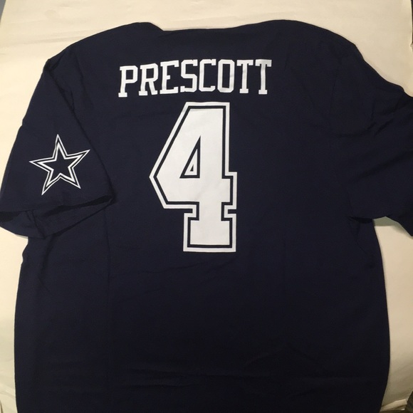 Dallas Cowboys Dak Prescott blue T-shirt - Picture 4 of 4